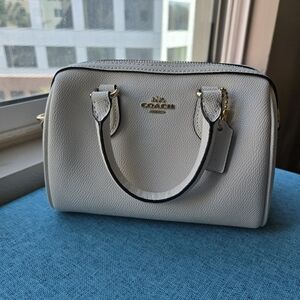 Coach White Leather Handbag